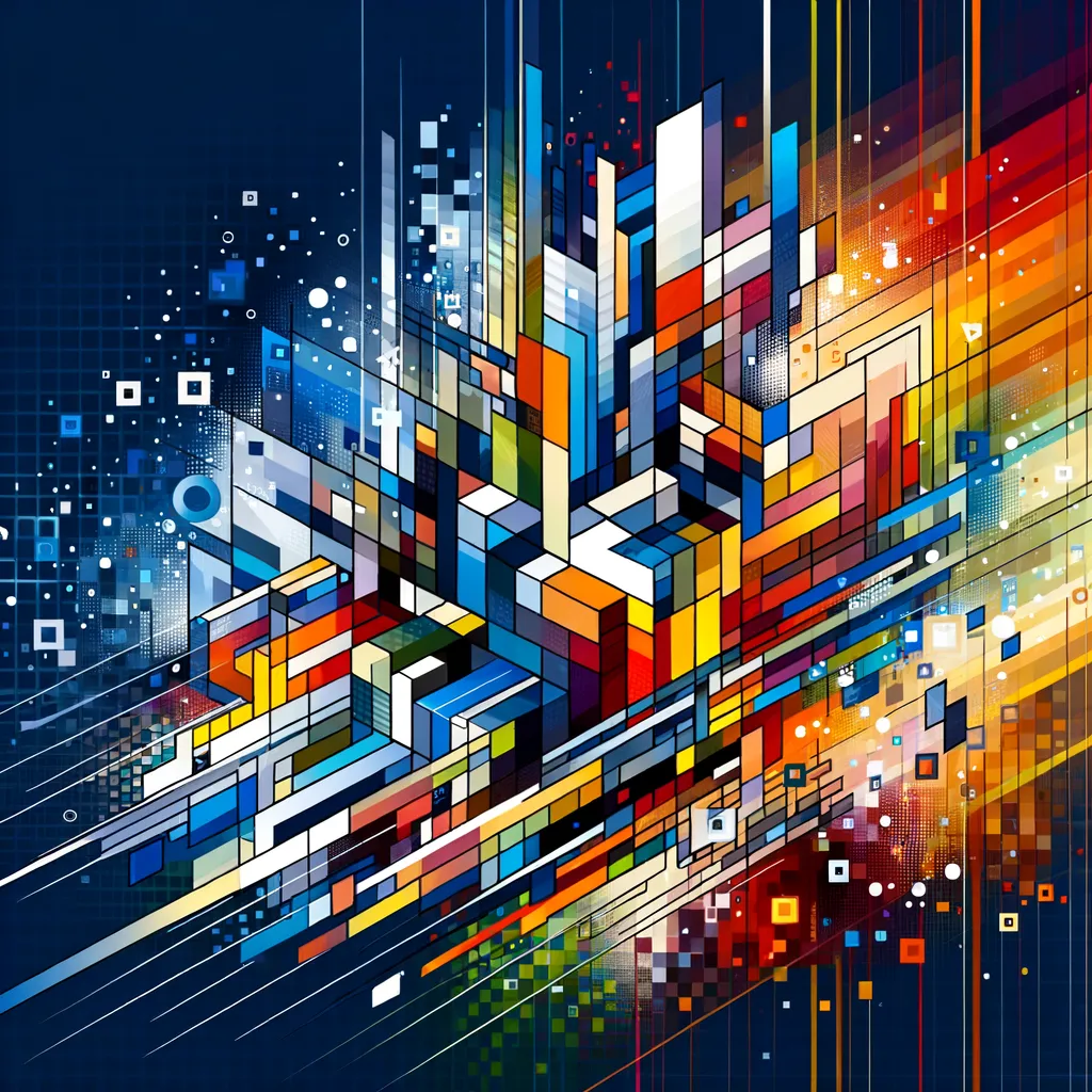 Illustration: Welcome figure showcasing digital artworks
